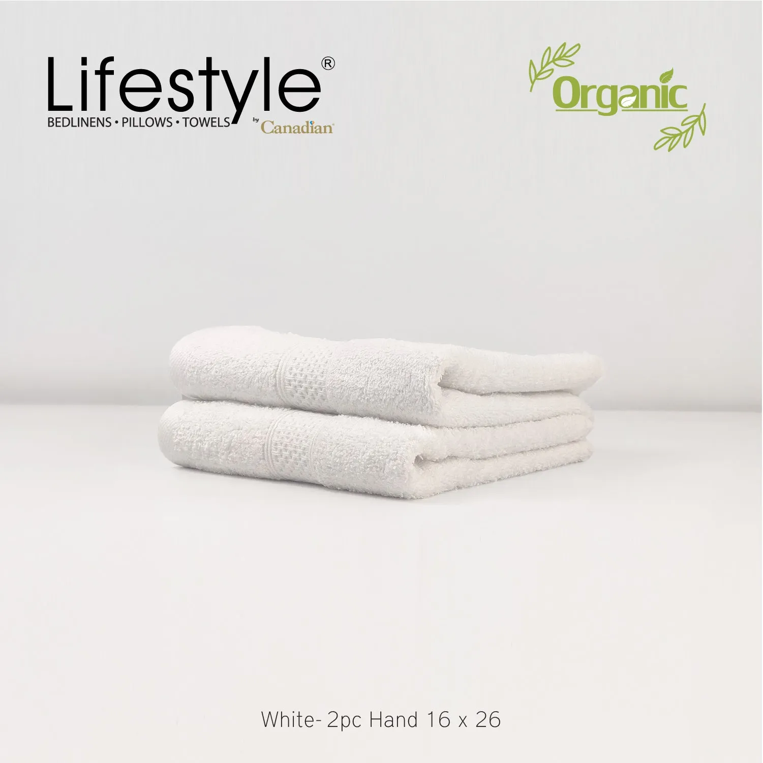 Organic Cotton Towels I Lifestyle by Canadian I (2pc.Bath)(2pc.Hand)(4pc.Face) #242