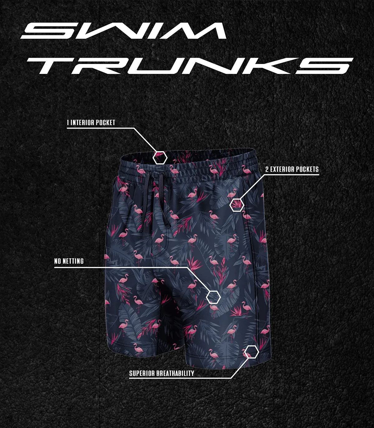 Pew Hub Swim Trunks