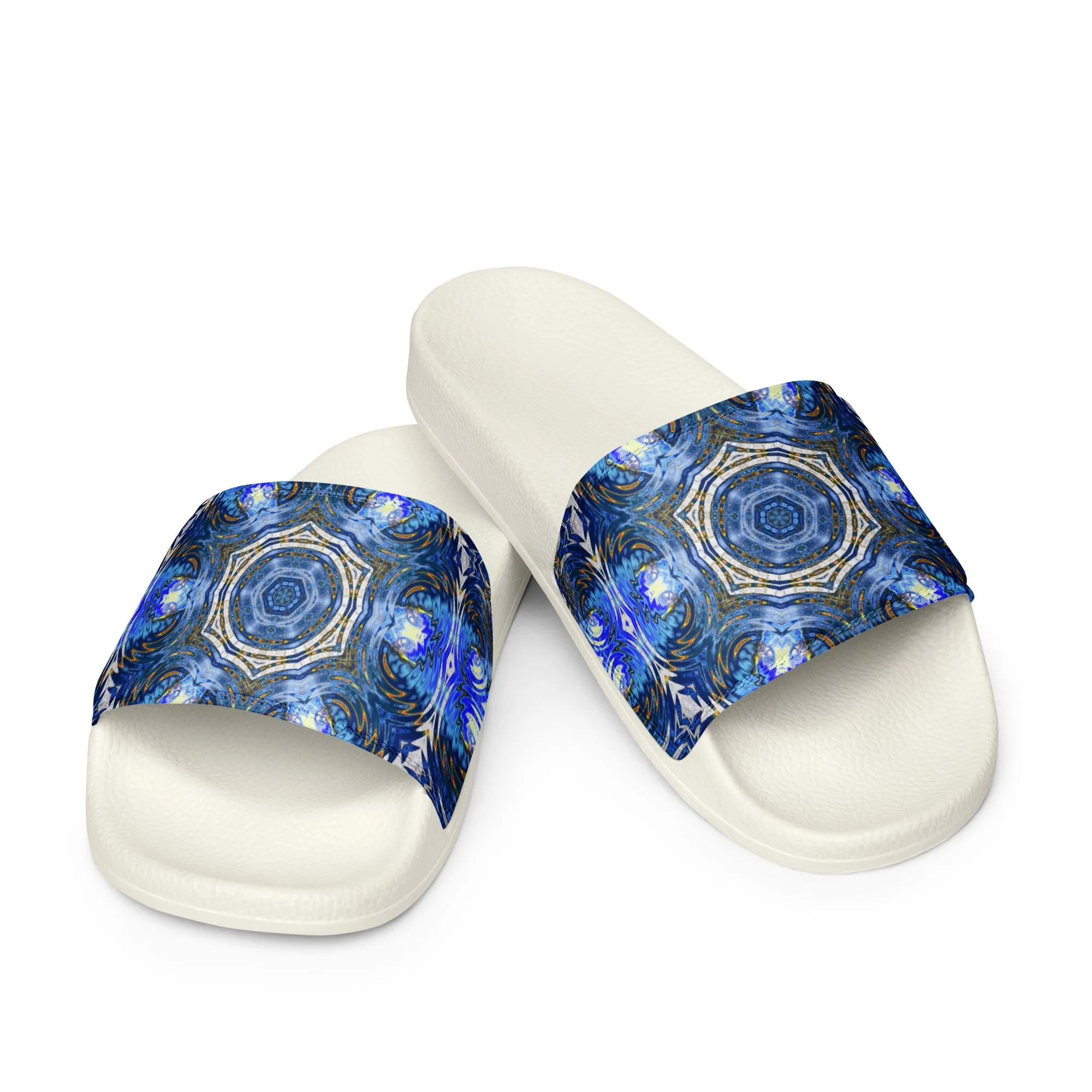 "Whirling Petals" Collection - Designer Men’s slides