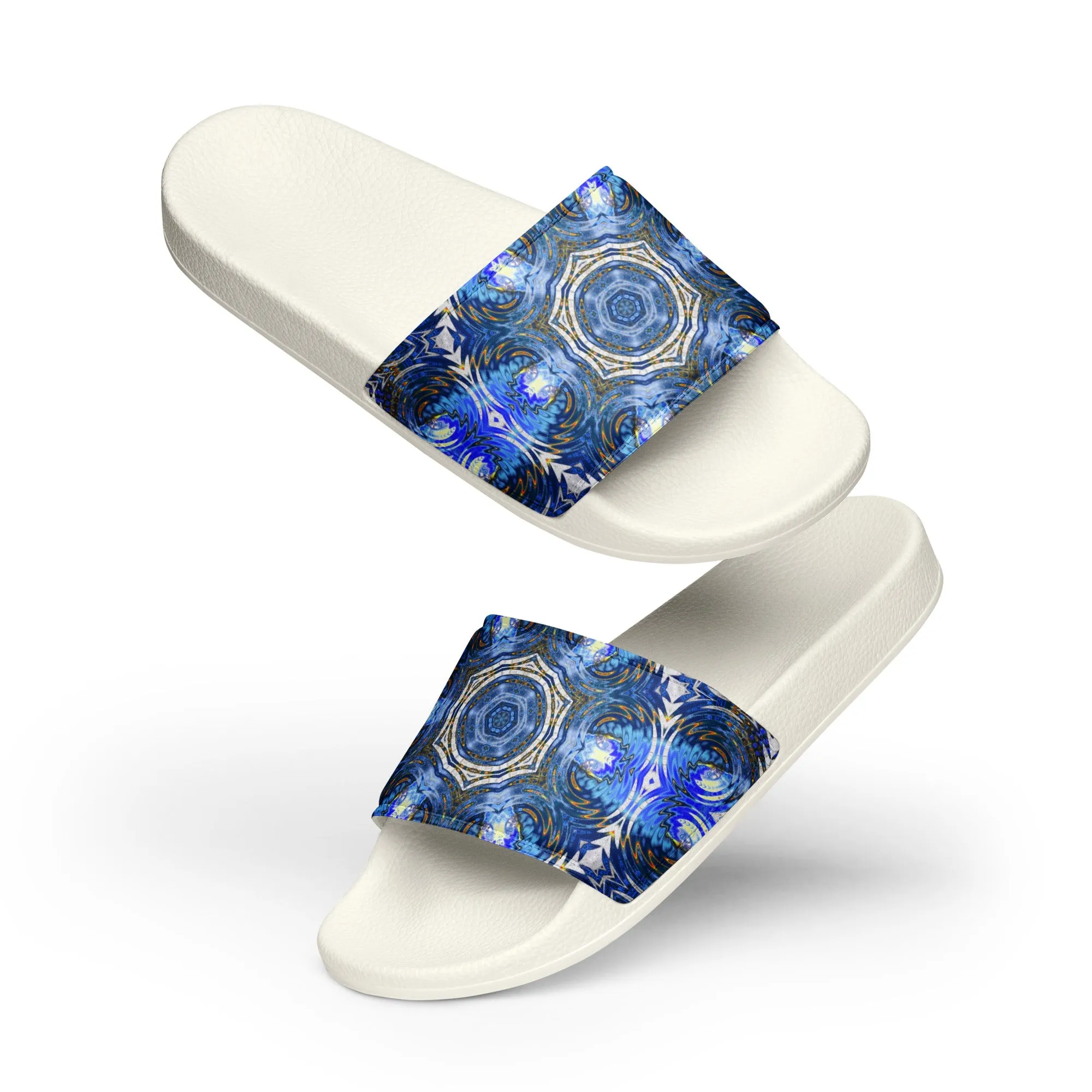 "Whirling Petals" Collection - Designer Men’s slides