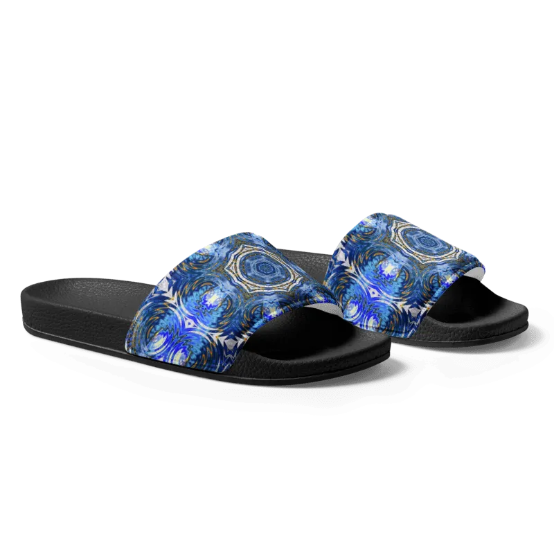 "Whirling Petals" Collection - Designer Women's Slides