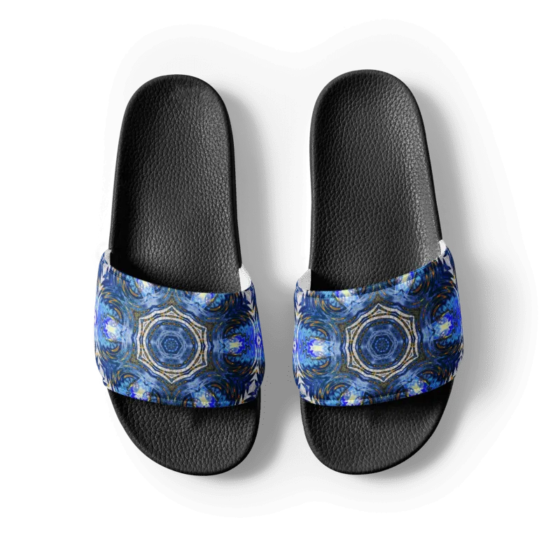 "Whirling Petals" Collection - Designer Women's Slides