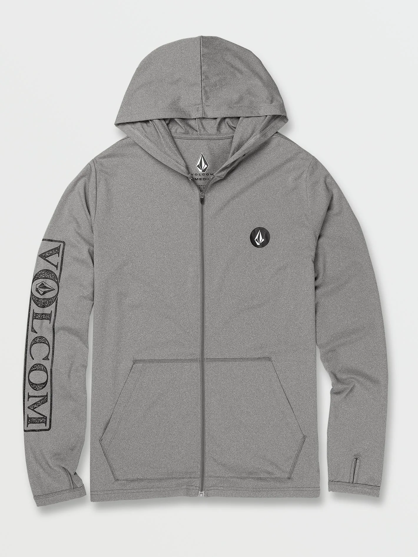 Rally Hooded Long Sleeve Rashguard - Heather Grey