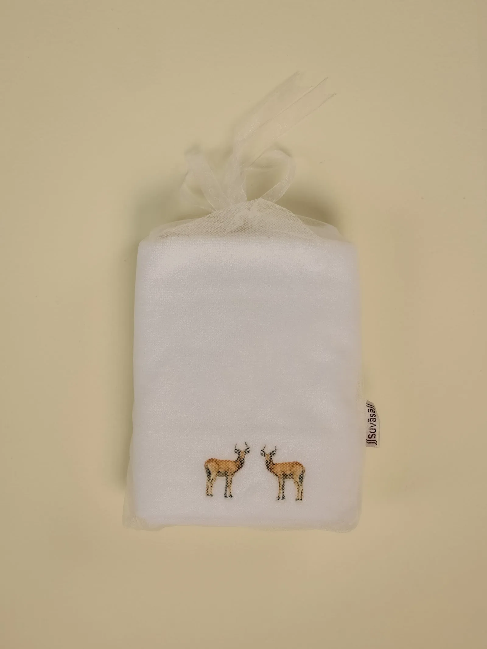 Reedbuck White Hand Towel (set of 2)