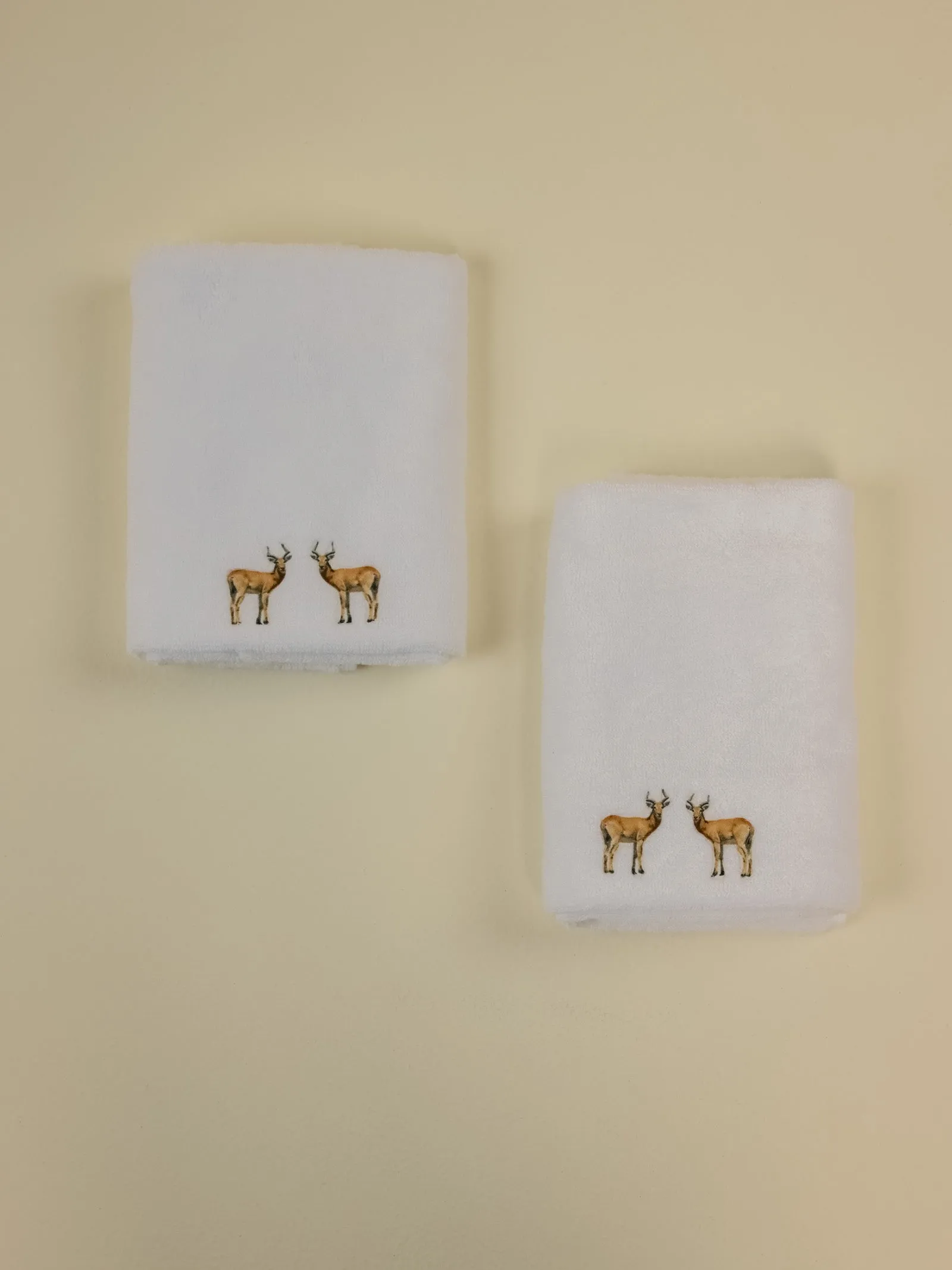 Reedbuck White Hand Towel (set of 2)