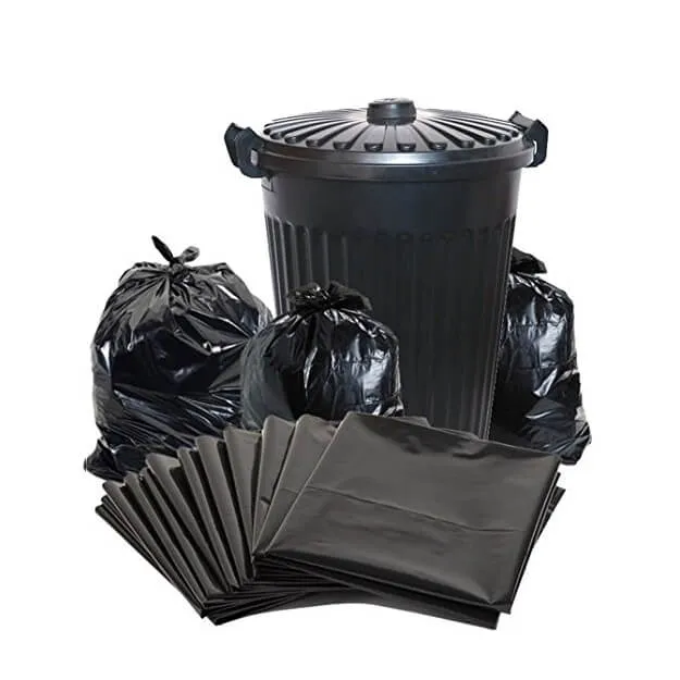 Refuse Bags Plastic Extra Heavy Duty 75x95cm 75microns Black 1000pack Recycable