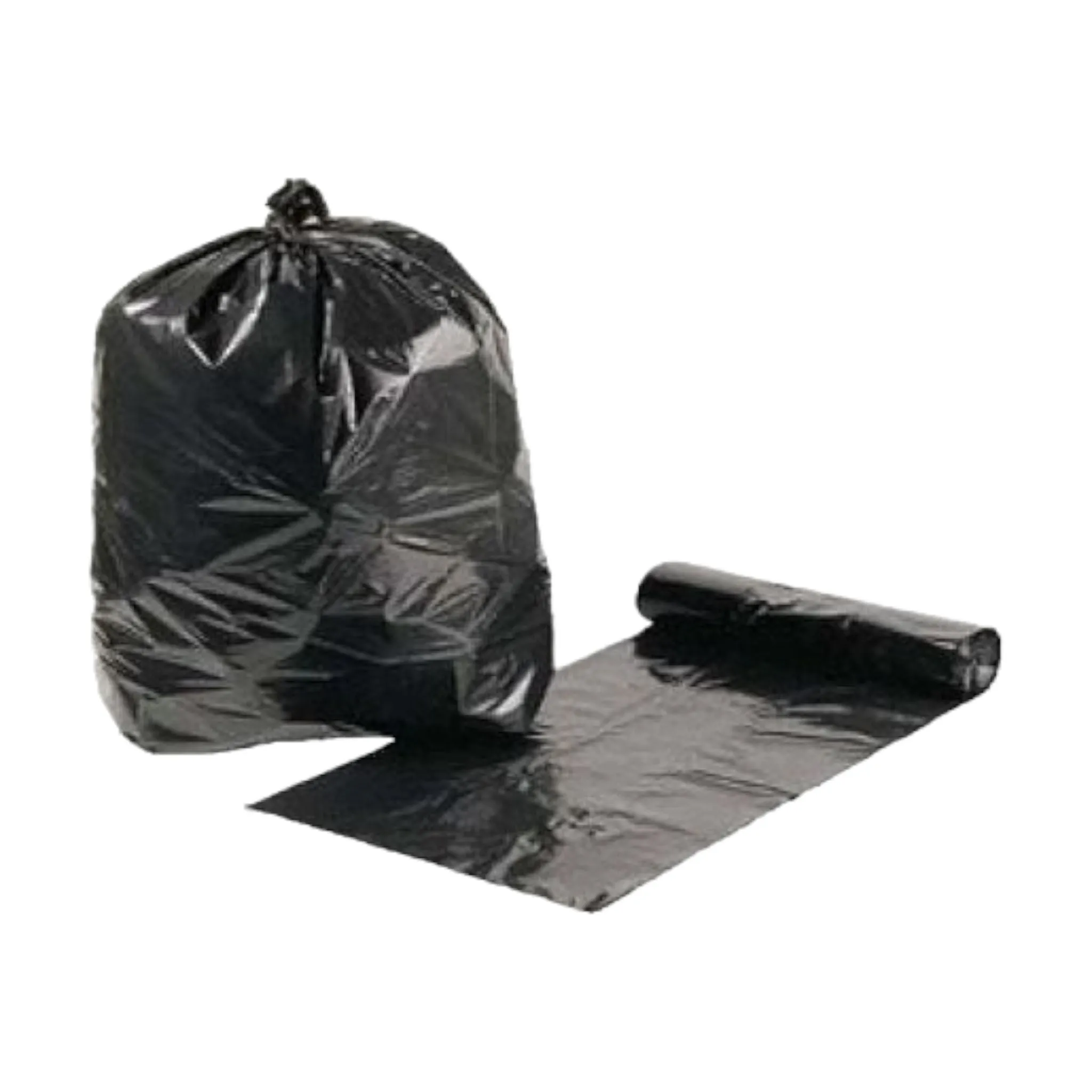 Refuse Bags Plastic Extra Heavy Duty 75x95cm 75microns Black 1000pack Recycable