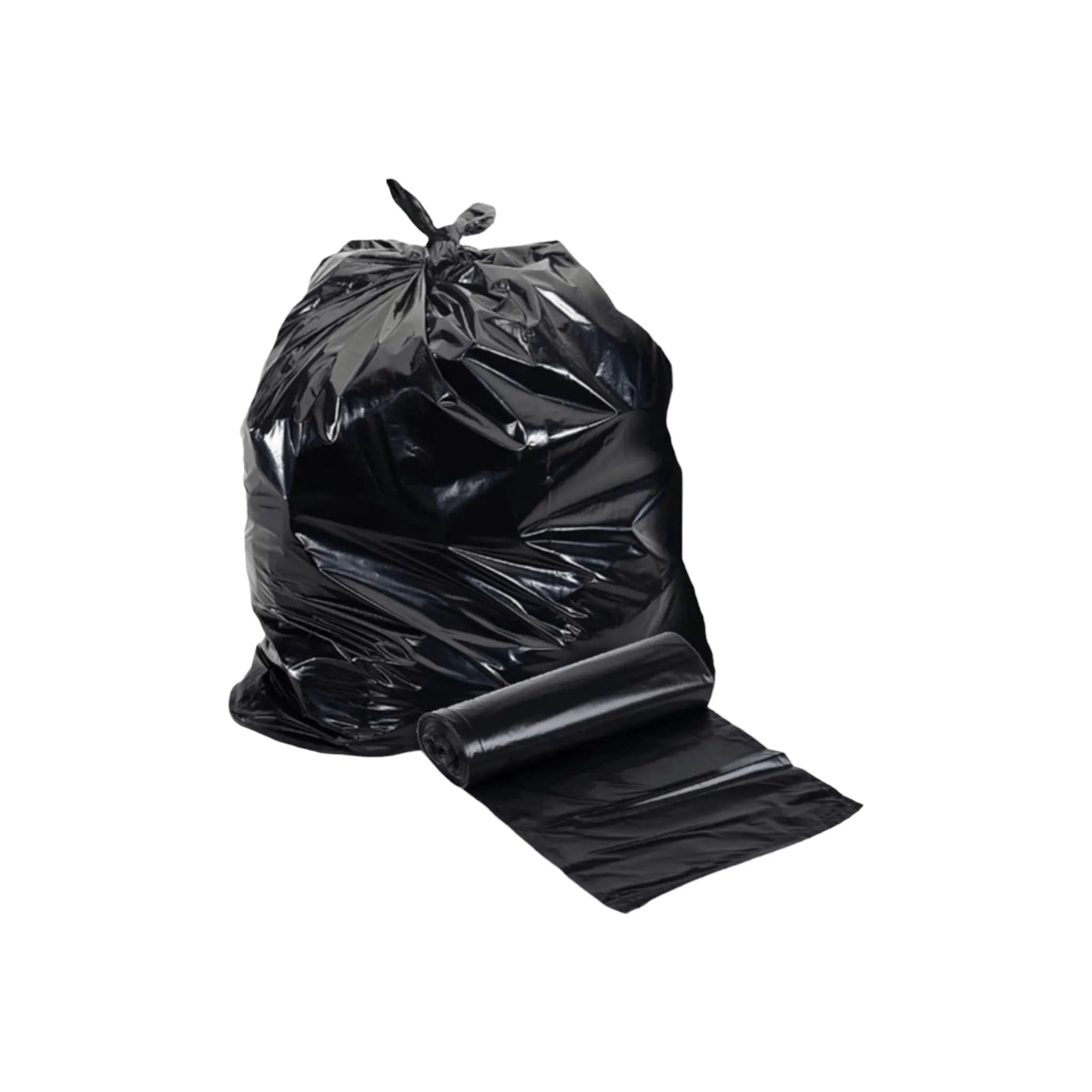 Refuse Bags Plastic Extra Heavy Duty 75x95cm 75microns Black 1000pack Recycable