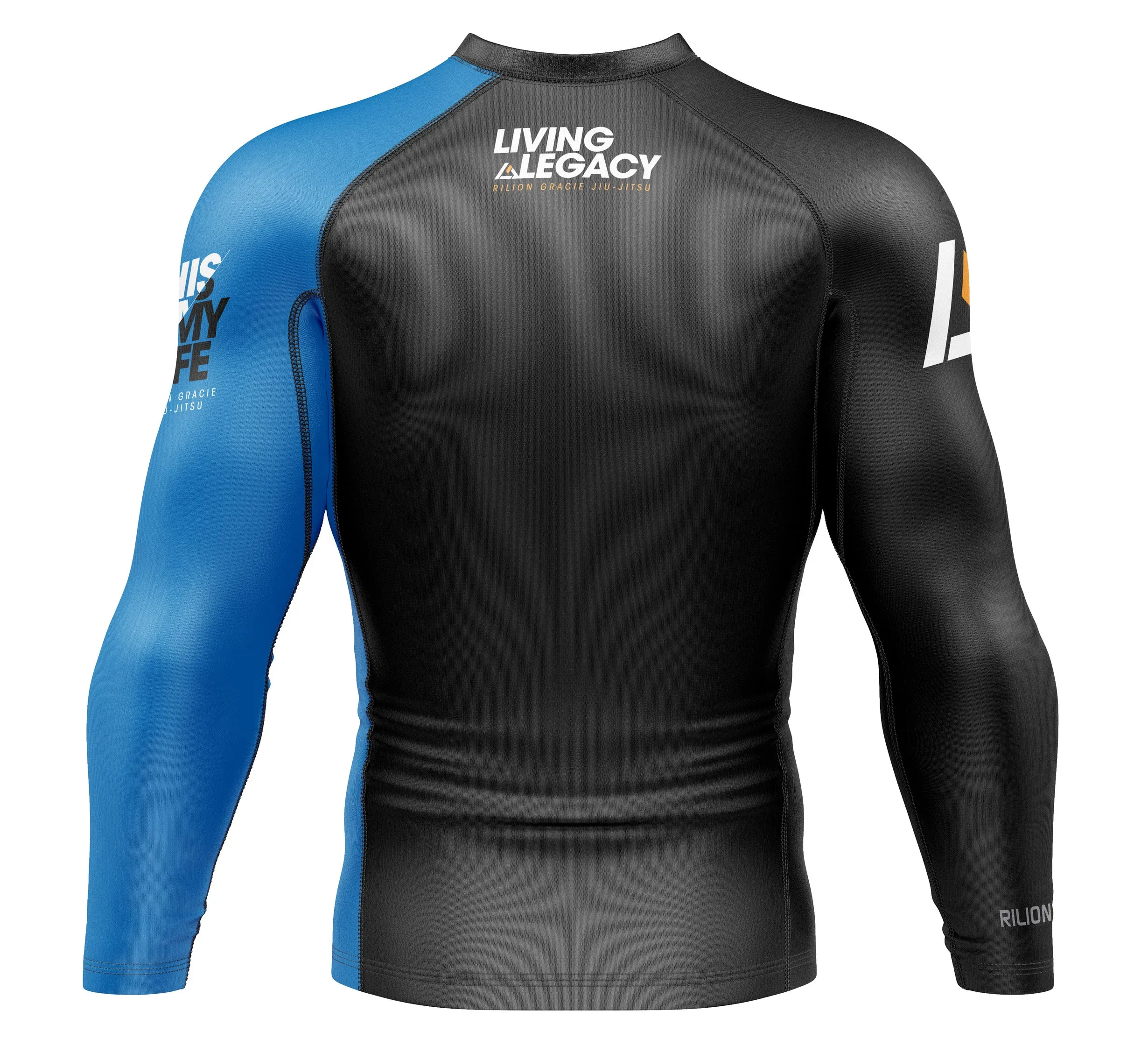 Rilion Gracie Long Sleeve Ranked Rashguard Blue