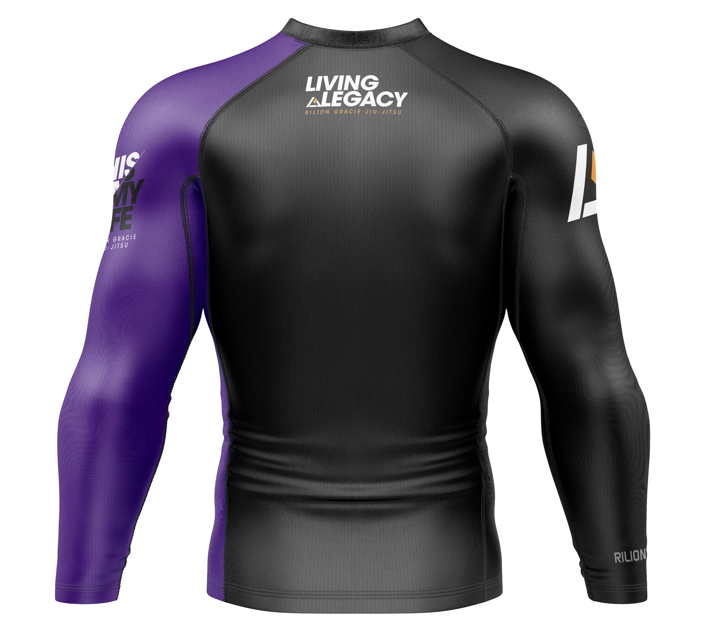 Rilion Gracie Long Sleeve Ranked Rashguard Purple