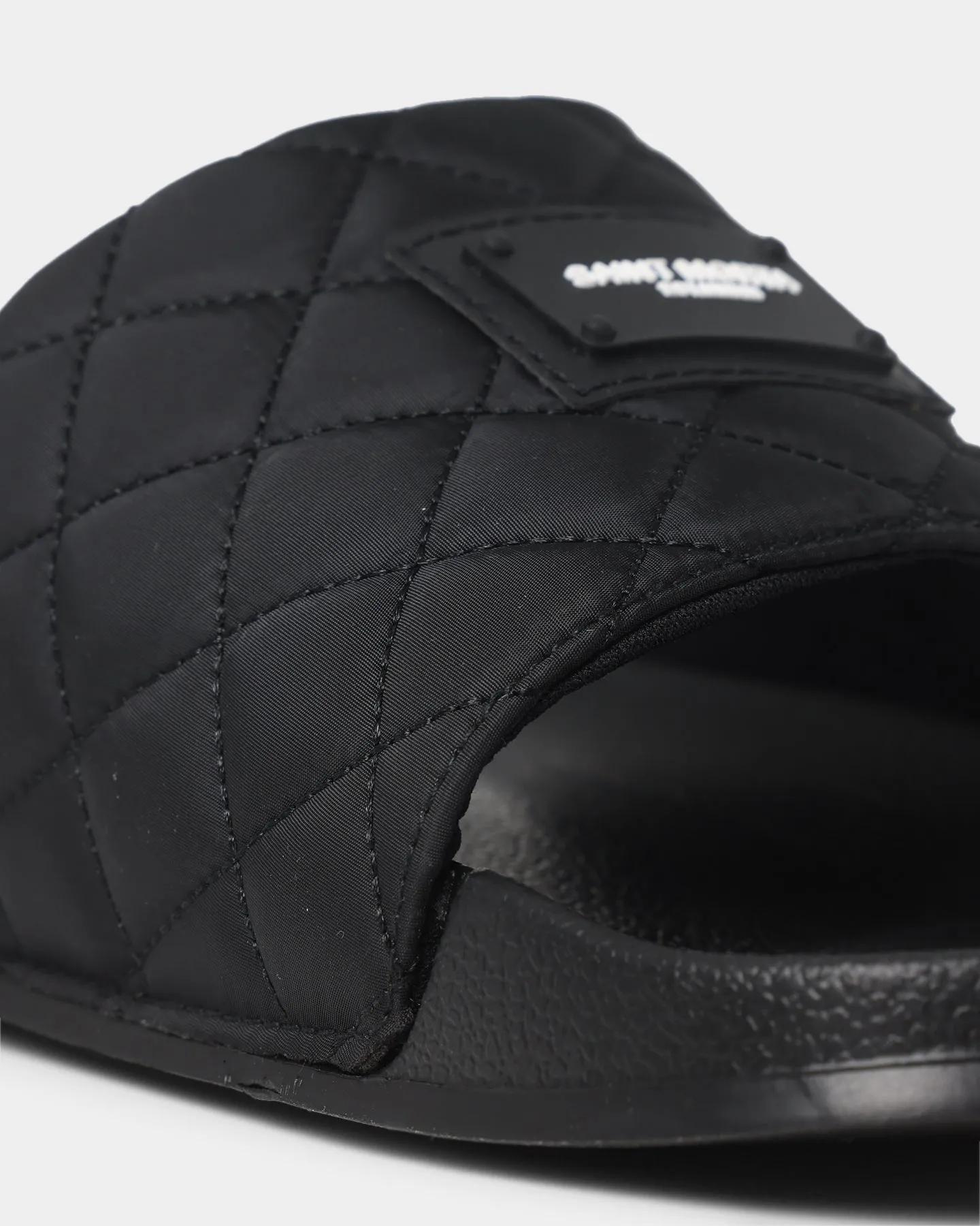 Saint Morta Annex Quilted Slides Black