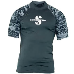 ScubaPro Graphite Rash Guard Mens, Short Sleeve (UPF50)