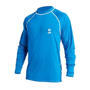 ScubaPro Loose Fit Long Sleeve Rash Guard Unisex - Blue, Small