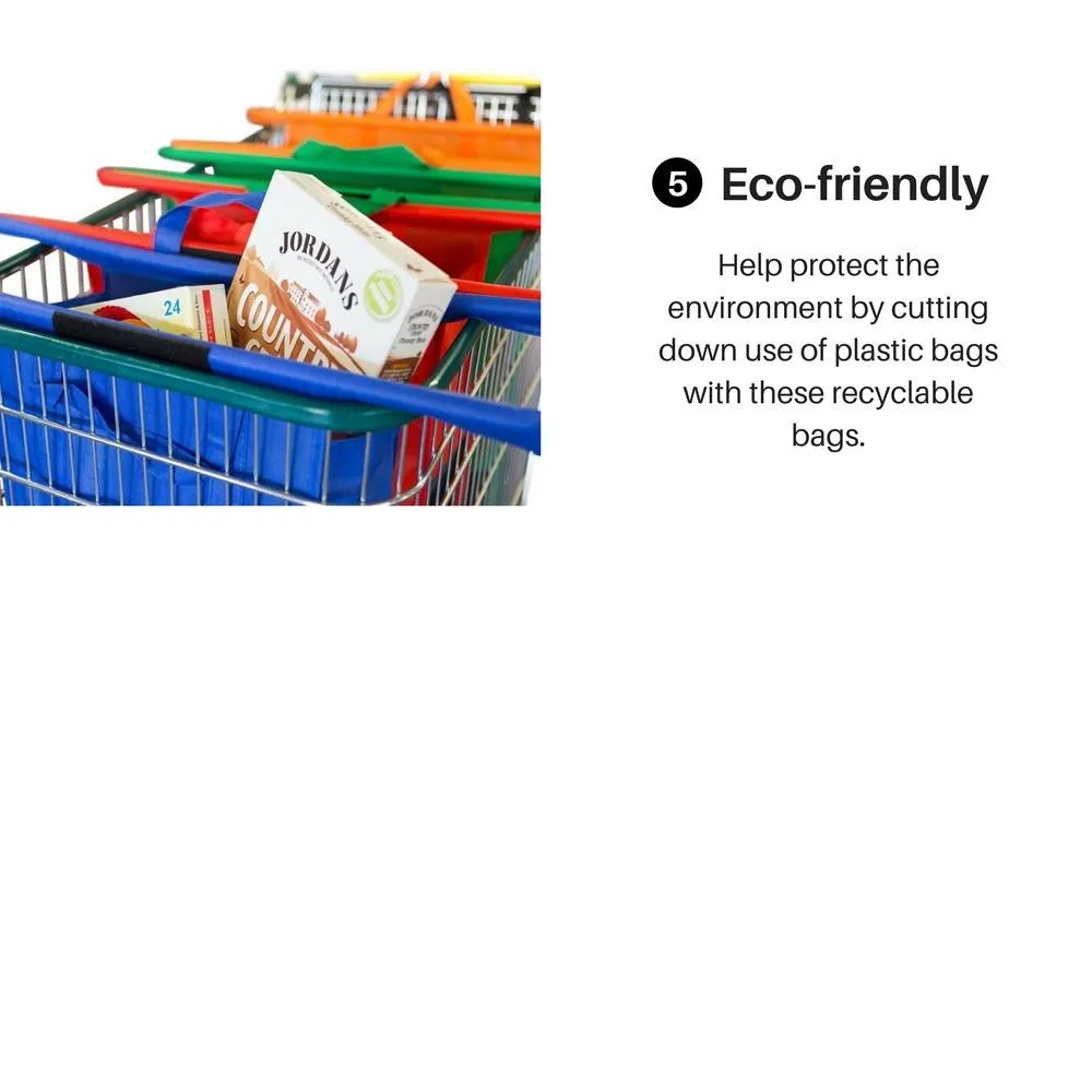 Shoppy Be Green Trolley Shopping Bags (Set of 4)