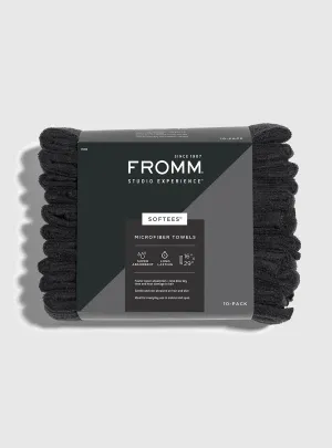 Softees Microfiber Towels - 10 Pack - Black