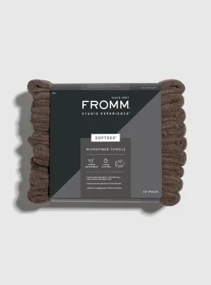 Softees Microfiber Towels - 10 Pack - Chocolate