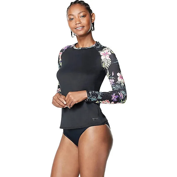 Speedo L/S Printed Rashguard Women's