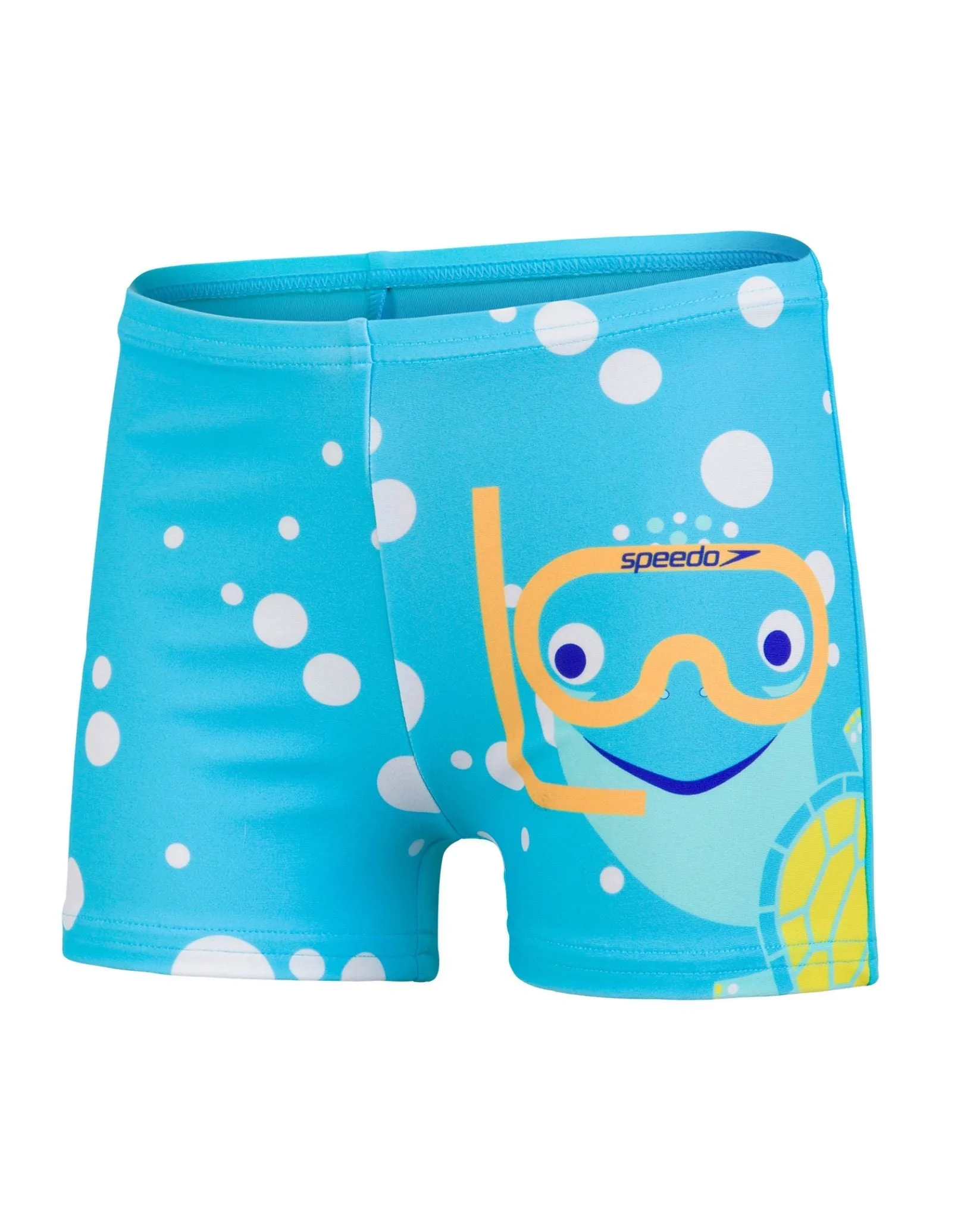 Speedo Tots Boys Tommy Turtle Placement Aquashorts - Aqua Blue