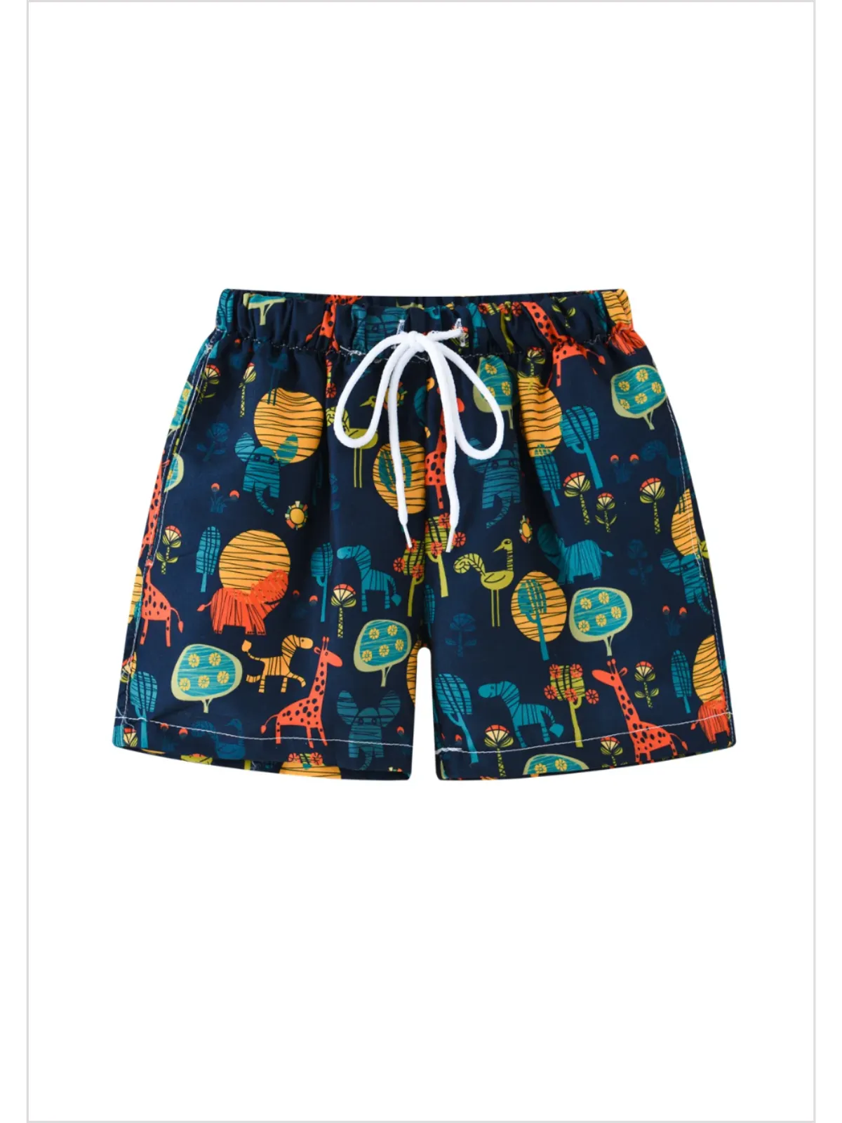 Splashy Adventures Boys Multicolor Swim Trunks