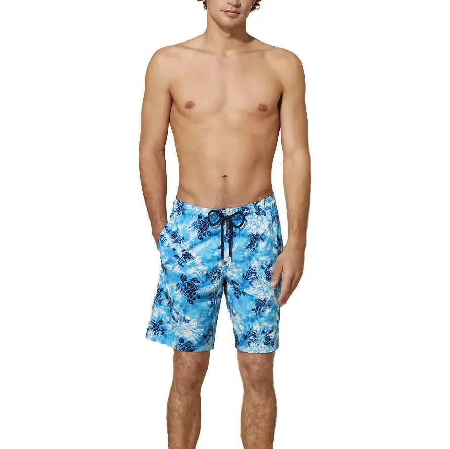 Starlettes and Turtle Tie Dye Okorise Long Swim Shorts