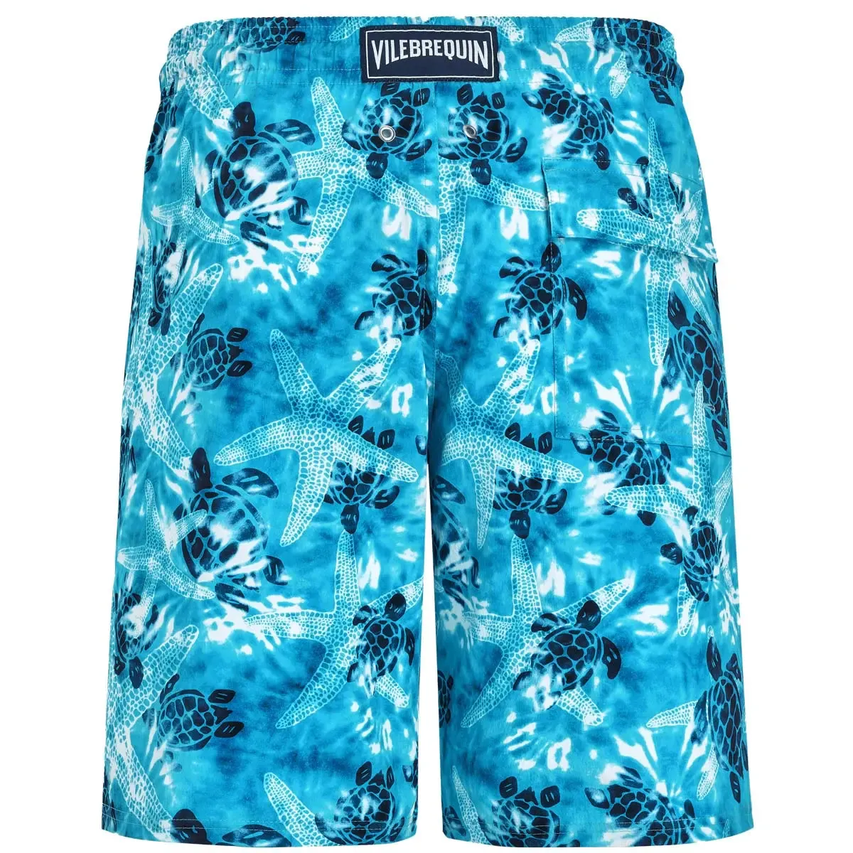 Starlettes and Turtle Tie Dye Okorise Long Swim Shorts