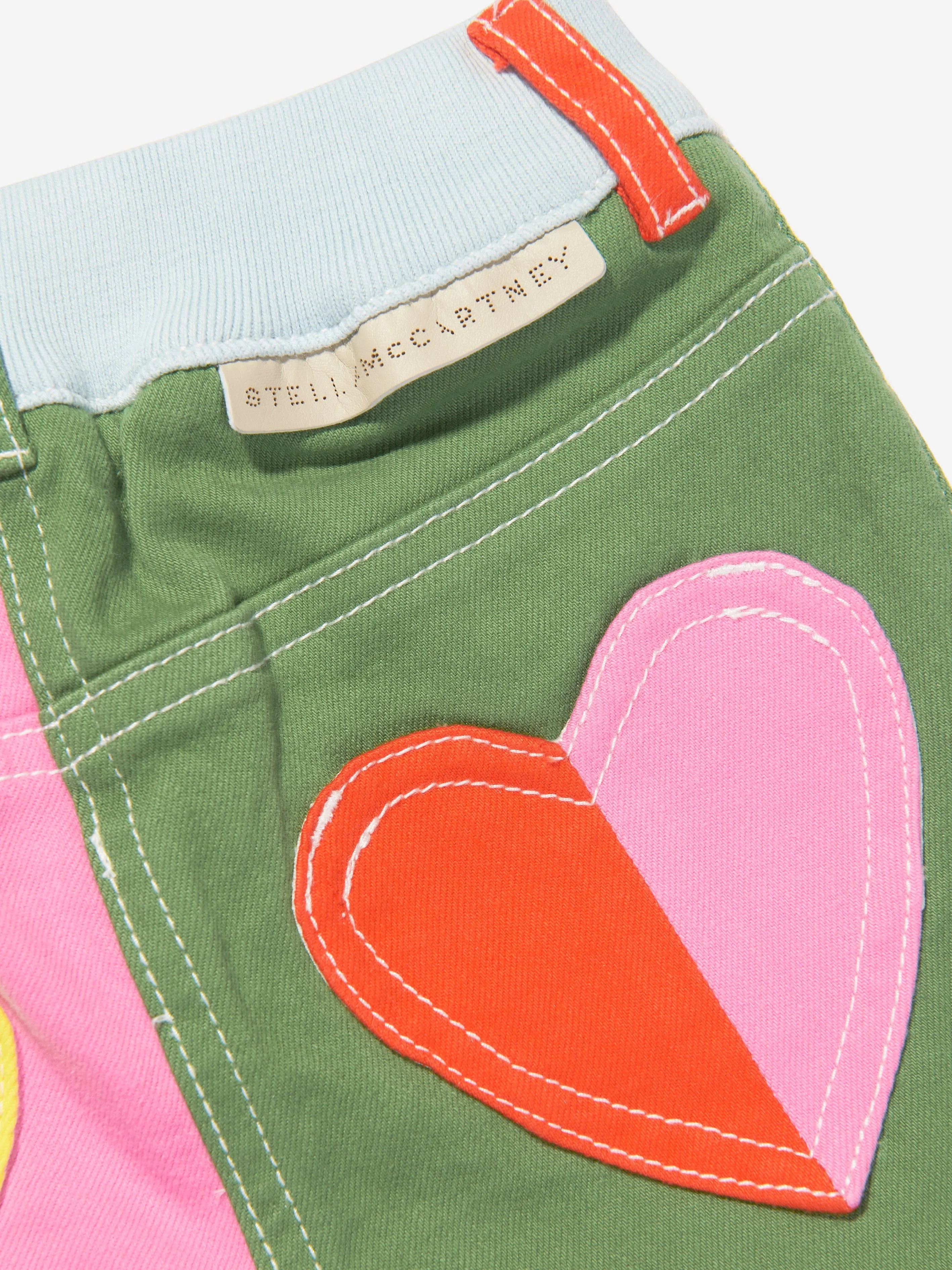 Stella McCartney Baby Girls Denim Shorts in Multicolour