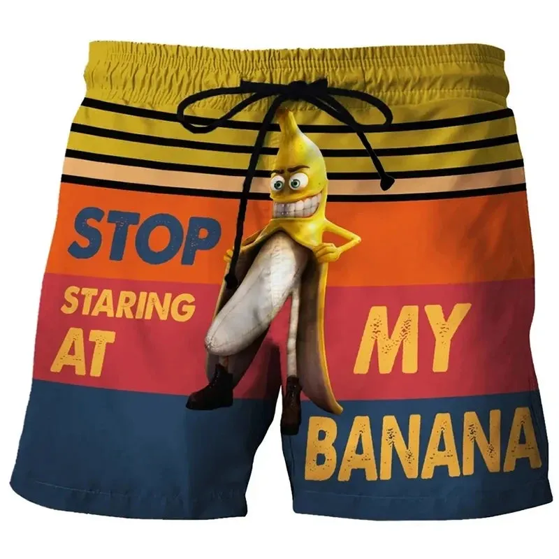 Stop Staring at My Banana Swim Trunks