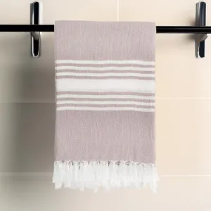 Striped Bliss Bath Towel - Beige