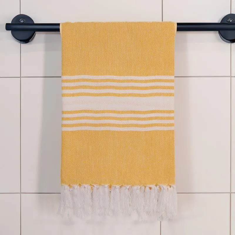 Striped Bliss Bath Towel - Yellow