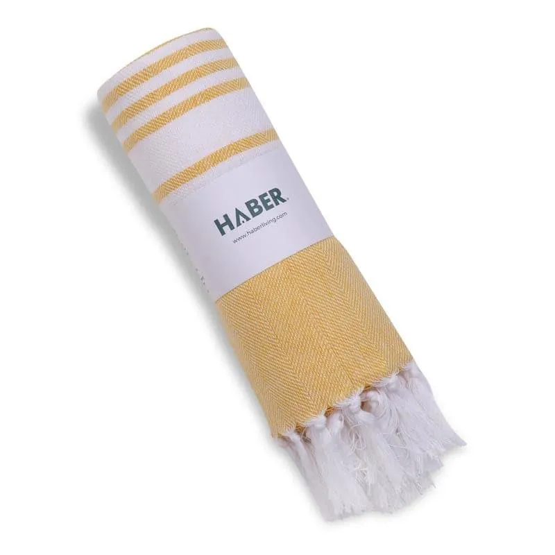 Striped Bliss Bath Towel - Yellow