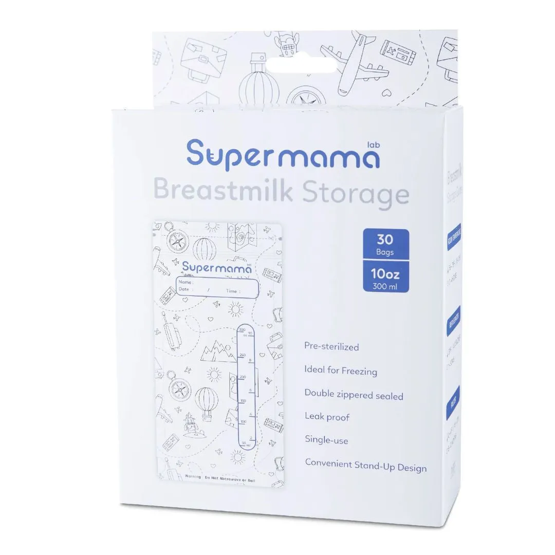 SuperMama Breastmilk Storage Bags 10oz