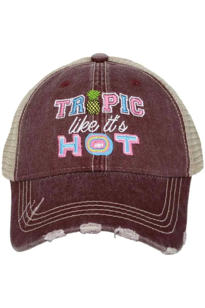 Tropic Like it's Hot Women's Trucker Hats