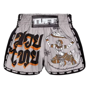 Tuff Retro Style Shorts - Grey Hanuman Yantra