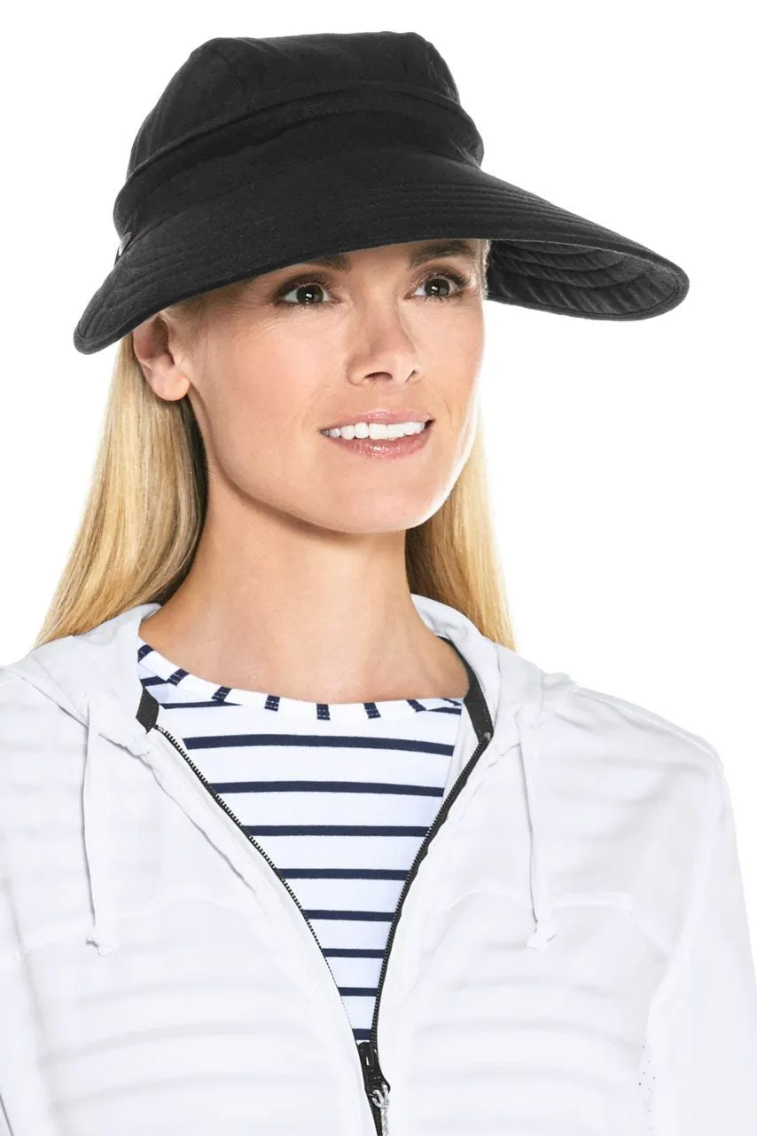 Women's Bel Aire Zip-Off Sun Visor  |  Black