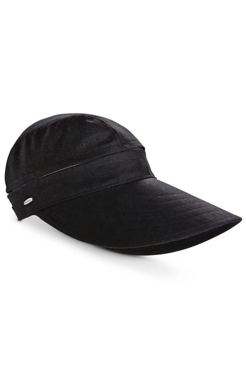 Women's Bel Aire Zip-Off Sun Visor  |  Black