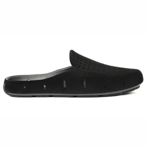 WOMENS BLACK VEGAN SUEDE SUNSET SLIDE 3.0