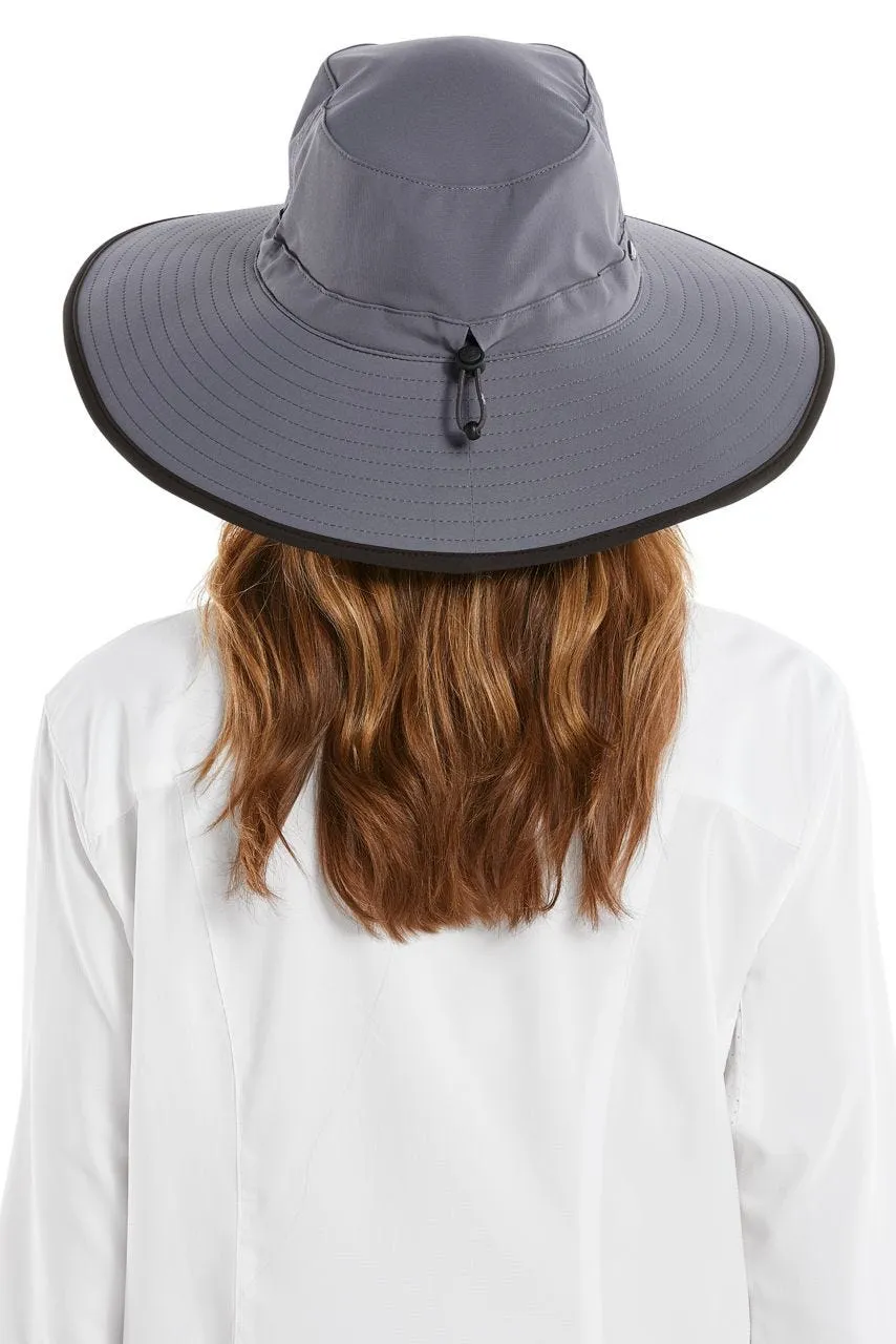 Women's Etta Shapeable Sun Catcher Hat  |  Carbon/Black Travel Medallion