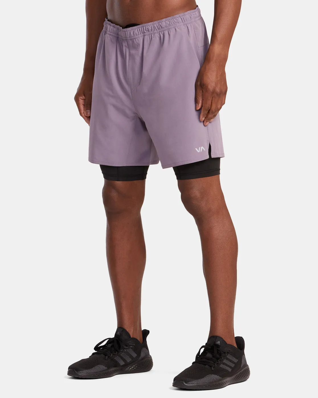 Yogger Train 2-In-1 17" Workout Shorts - Purple Sage