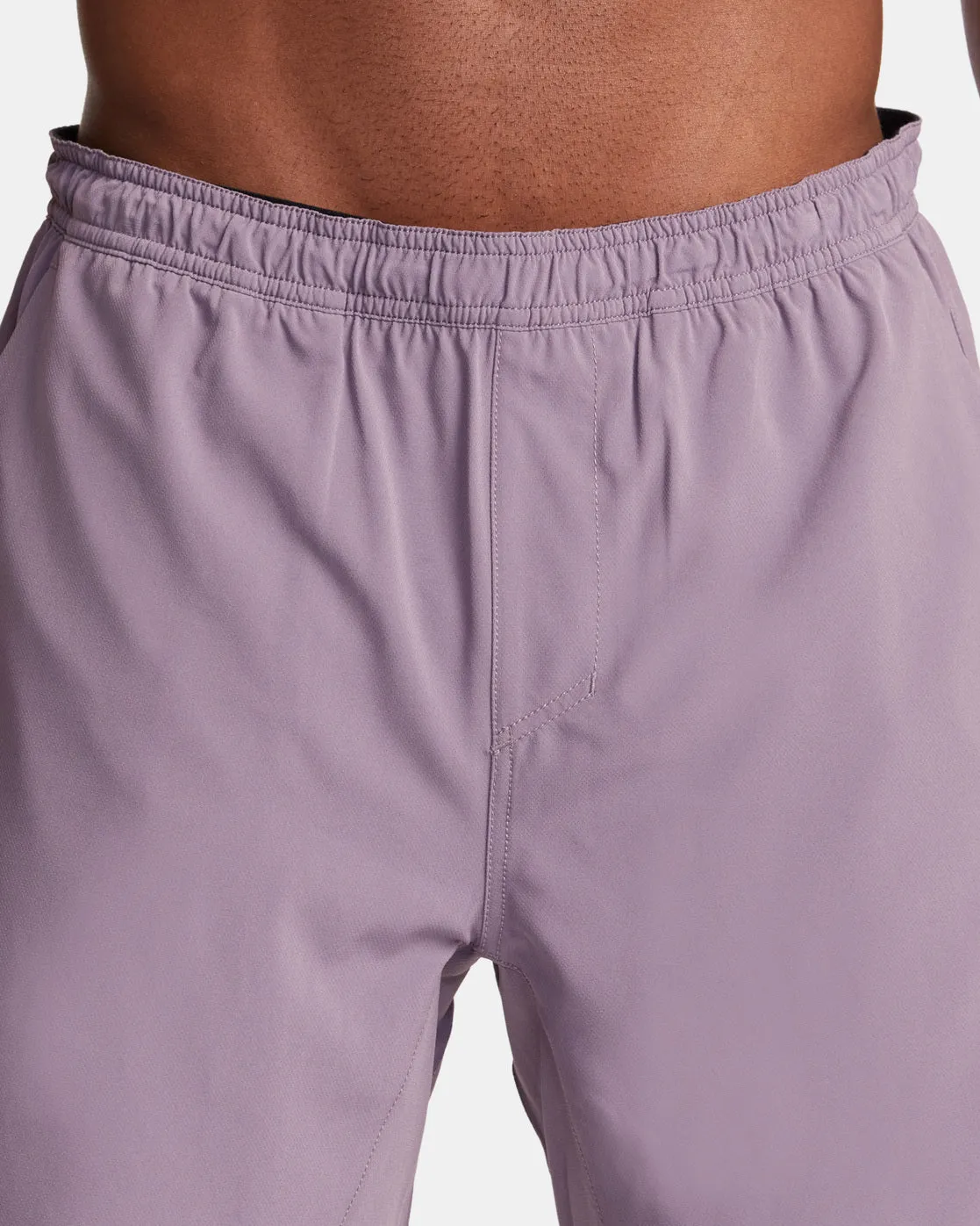 Yogger Train 2-In-1 17" Workout Shorts - Purple Sage