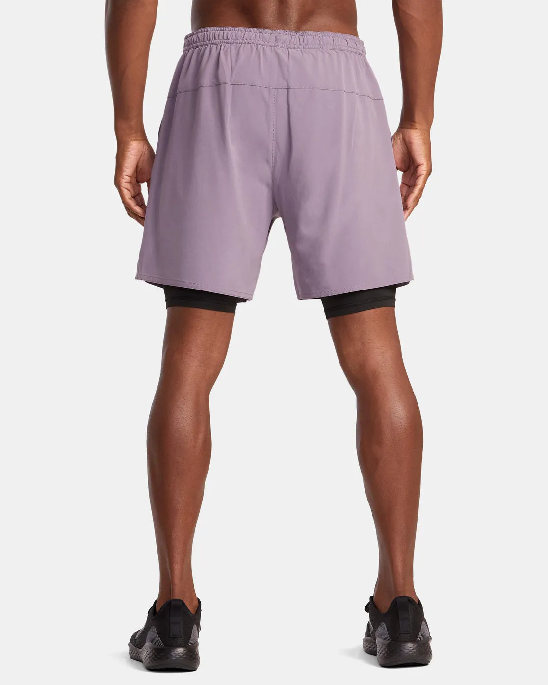 Yogger Train 2-In-1 17" Workout Shorts - Purple Sage